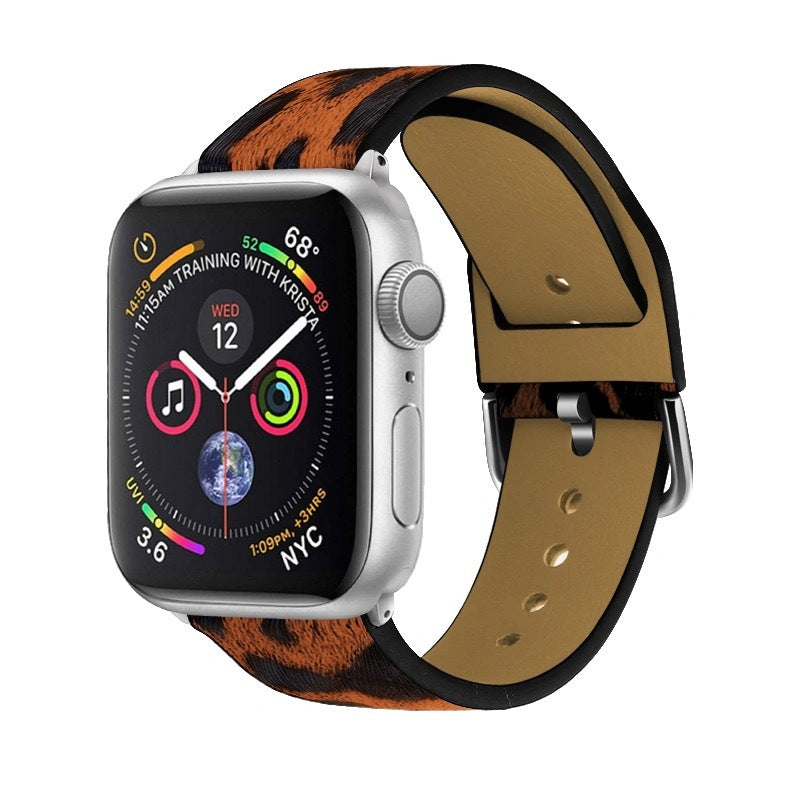 Sangle première en cuir à deux couleurs