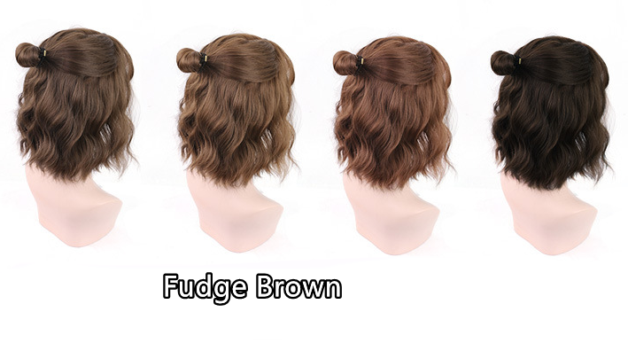Net rouge complet coiffure style maïs Perm cheveux bouclés court