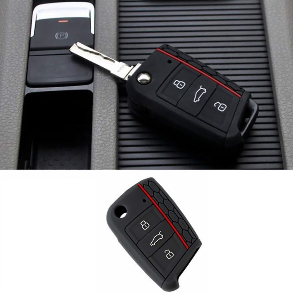 Marque couleur Silicone cas clé voiture cas clé