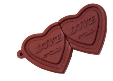 Cartoon PVC chocolat USB clé USB Simulation colombe chocolat couple cadeau USB clé USB Driv