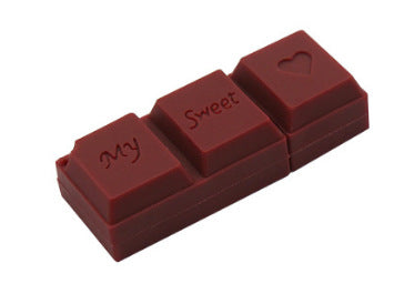 Cartoon PVC chocolat USB clé USB Simulation colombe chocolat couple cadeau USB clé USB Driv