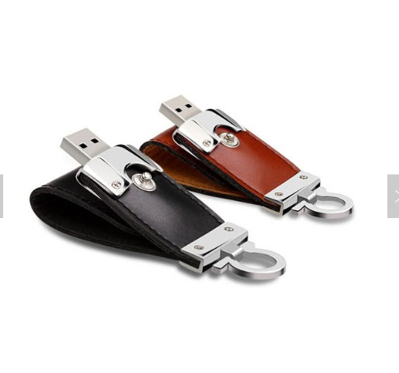 Cuir métallique créatif Usb Flash Drive 4Gb 8Gb 16Gb 32Gb 64Gb 128Gb Memory Media U Disk