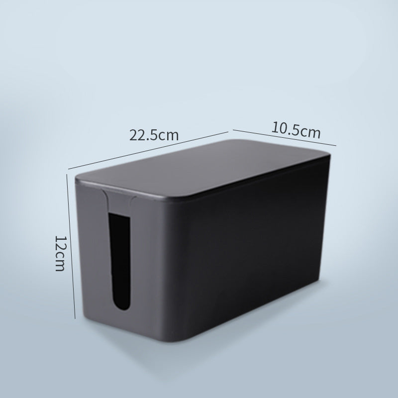Boîte de stockage de câble de données de fil Chargeur de bande de puissance Socket Power Strip Câble Organisateur Bureau