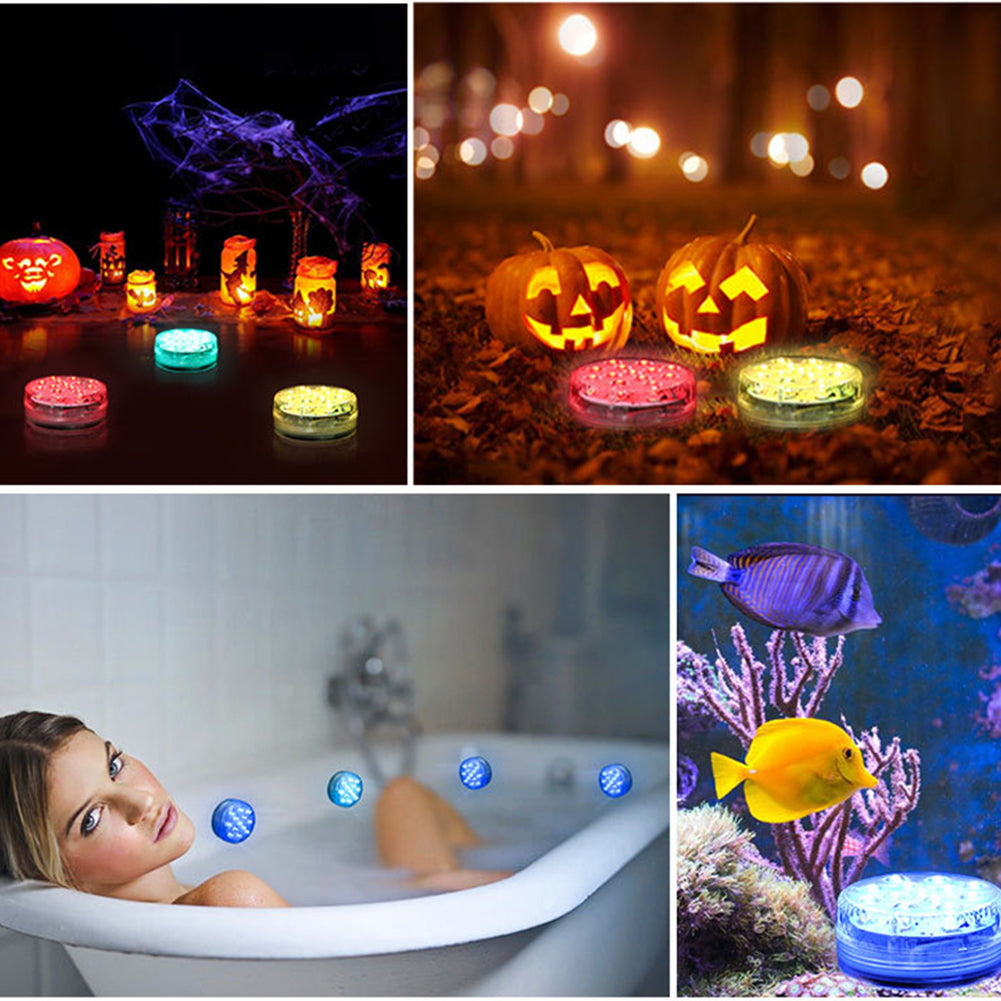 13 LED lumière submersible pour piscine Fontaine de jardin salle de bains IP68 imperméable