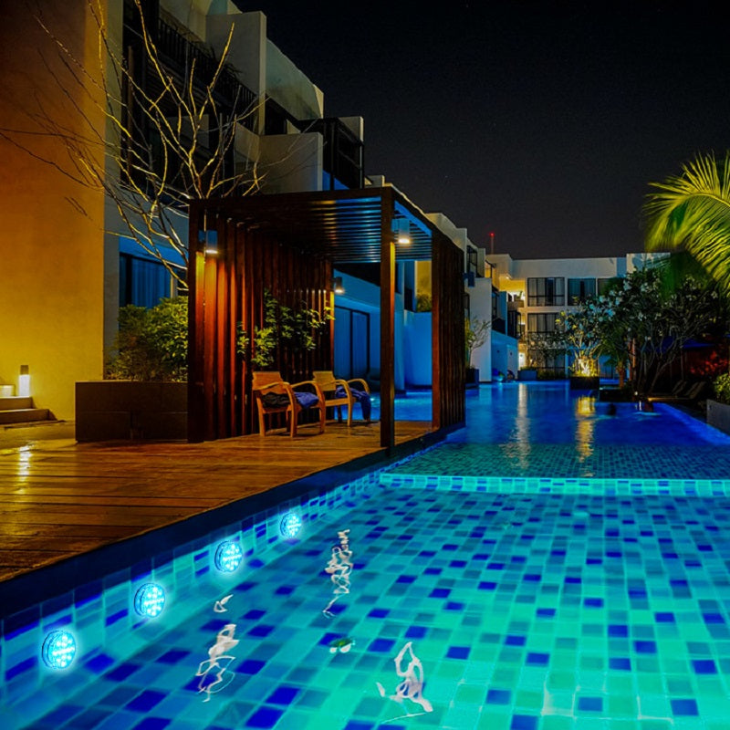 13 LED lumière submersible pour piscine Fontaine de jardin salle de bains IP68 imperméable