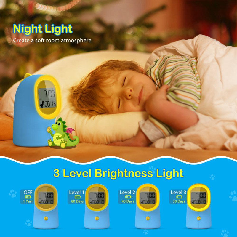 La lumière de nuit de chevet affichage LED réveil électronique