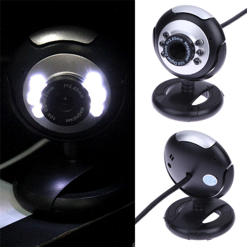 Vidéo Caméra d'ordinateur Six lumières vision de nuit Free Drive