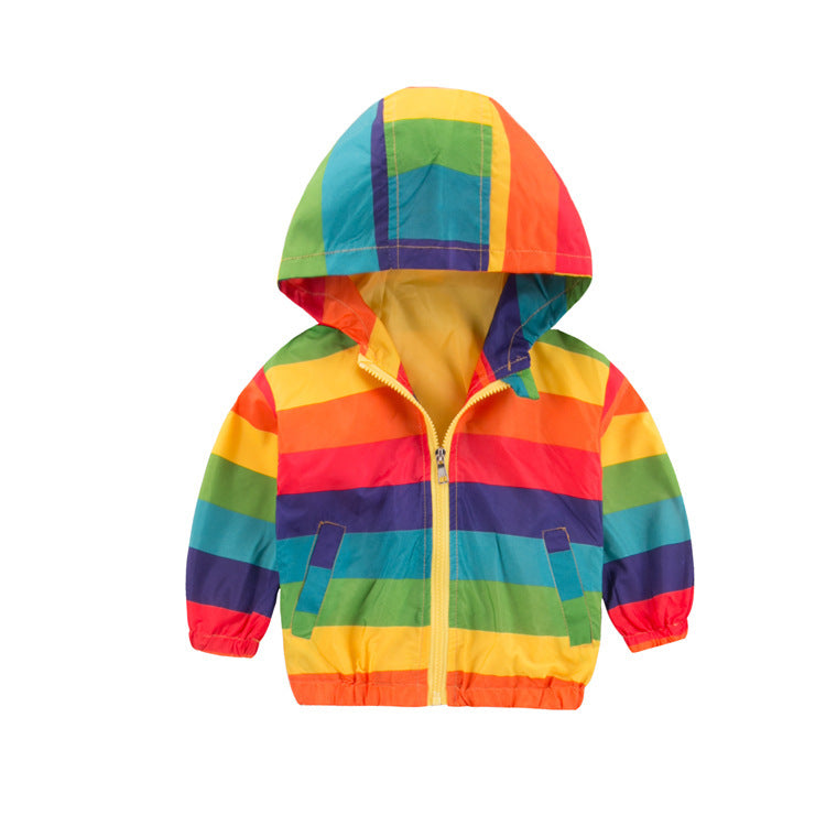 Veste Rainbow Zipper Veste à capuche pour enfants
