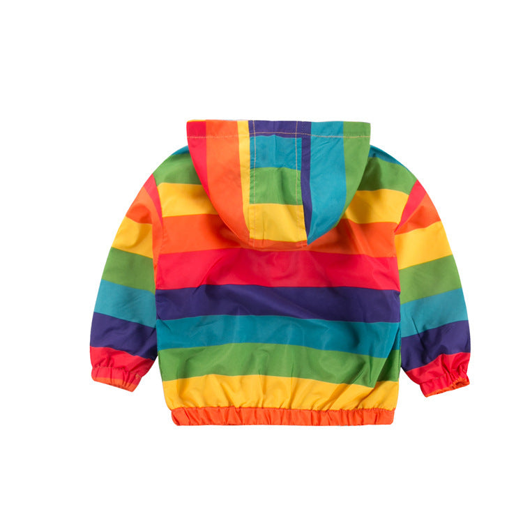 Veste Rainbow Zipper Veste à capuche pour enfants