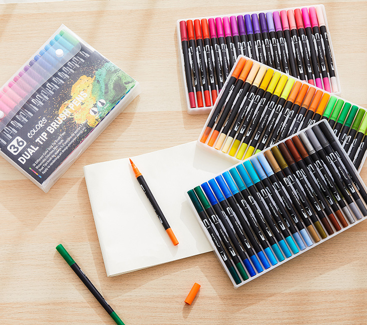 Set de stylo à balisage à double tête pour jardin d'enfants