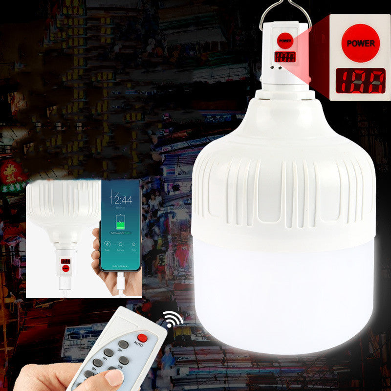 Ampoule rechargeable marché de nuit éclairage Artefact Stall lampe