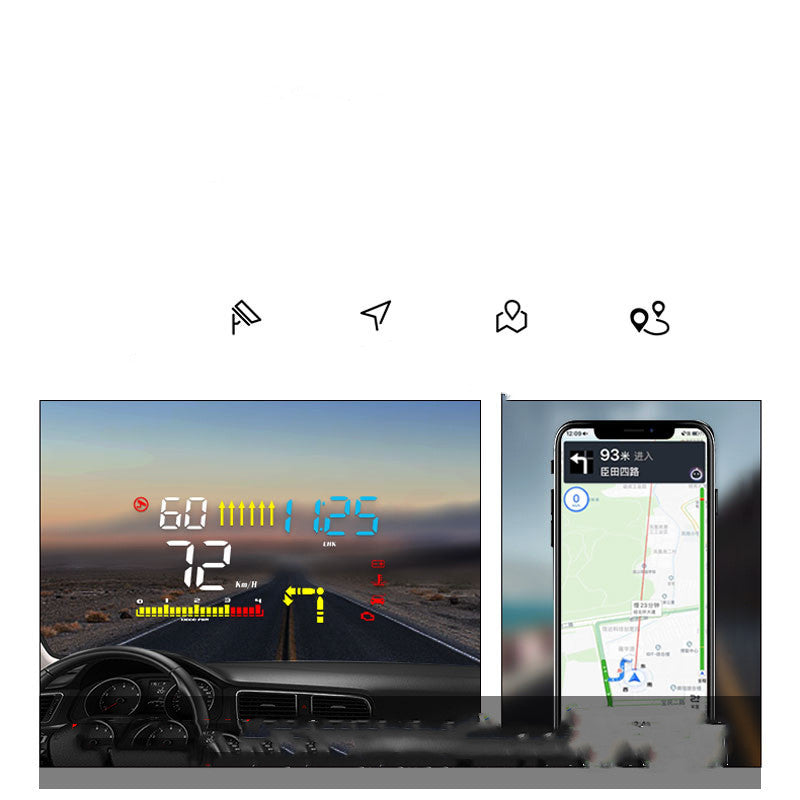 Automobile Obd Speed Navigation Projector Integrated Hud Affichage Head-Up