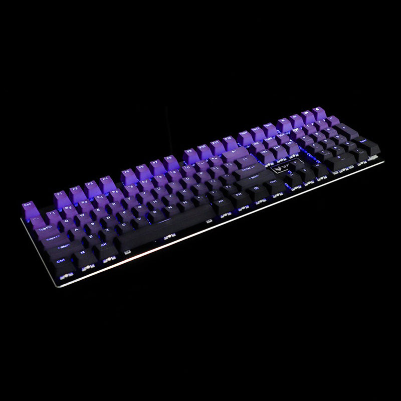 Enchanteresse bleu arc-en-ciel Big Carbon KKeyboard mécanique à 109 clés