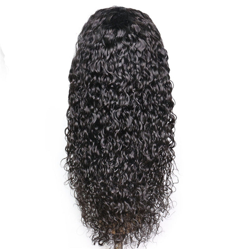 Wig Ladies Mid-long Curly Hair Enveloppé à la main Petits Curls