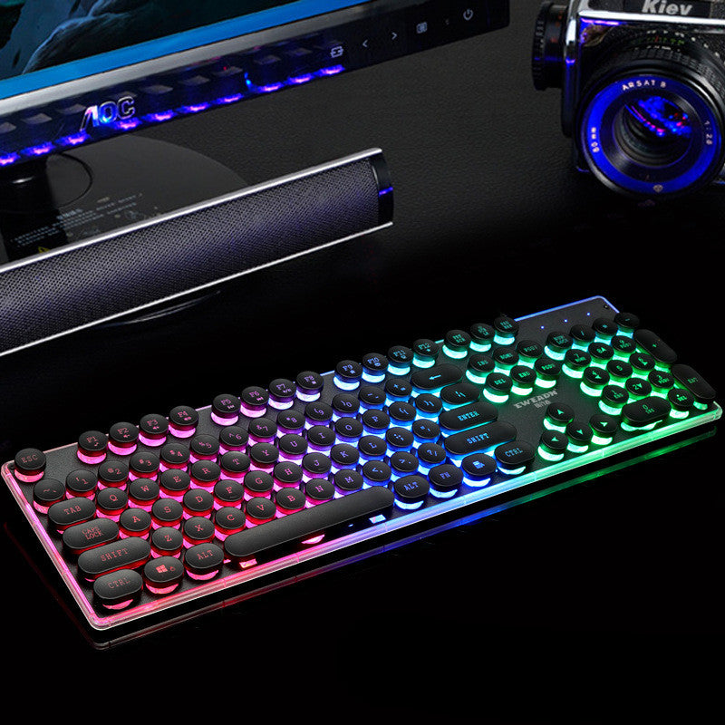 Precursor Gx60 Punk Manipulator Feel Glowing Retro Computer Gaming USB Wired Chicken Keyb