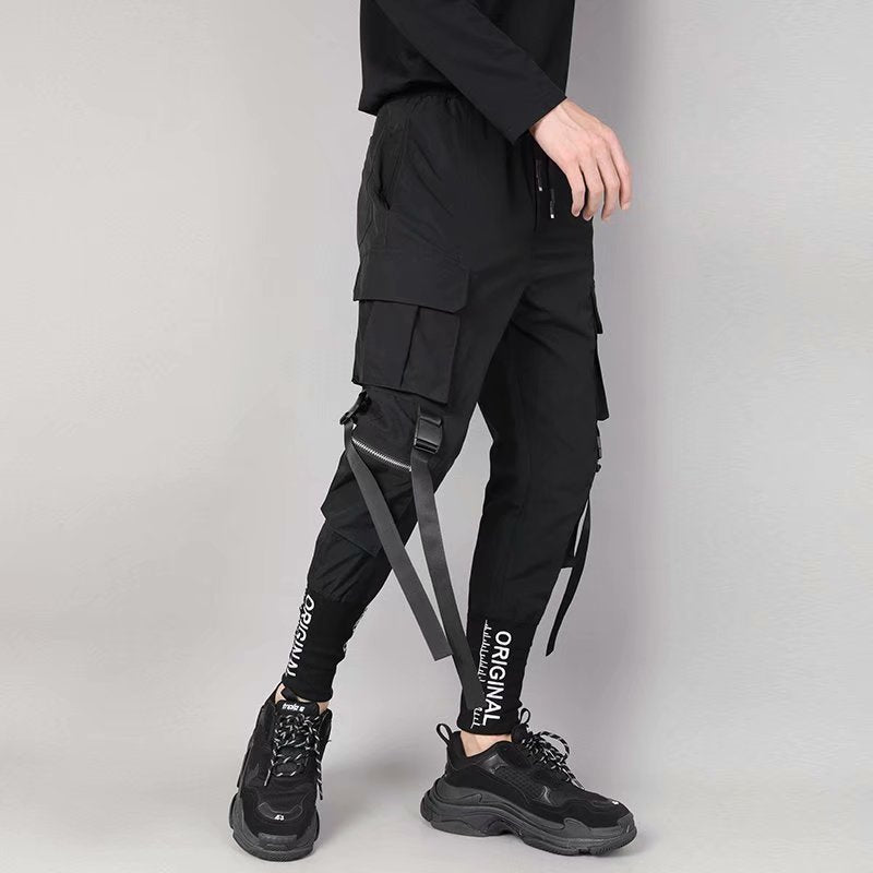 Pantalon de poche à trois dimensions pour hommes auto-culture et broderie des pieds
