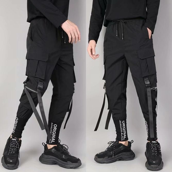 Pantalon de poche à trois dimensions pour hommes auto-culture et broderie des pieds