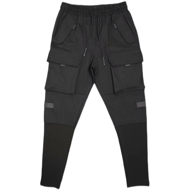 Pantalon de poche à trois dimensions pour hommes auto-culture et broderie des pieds