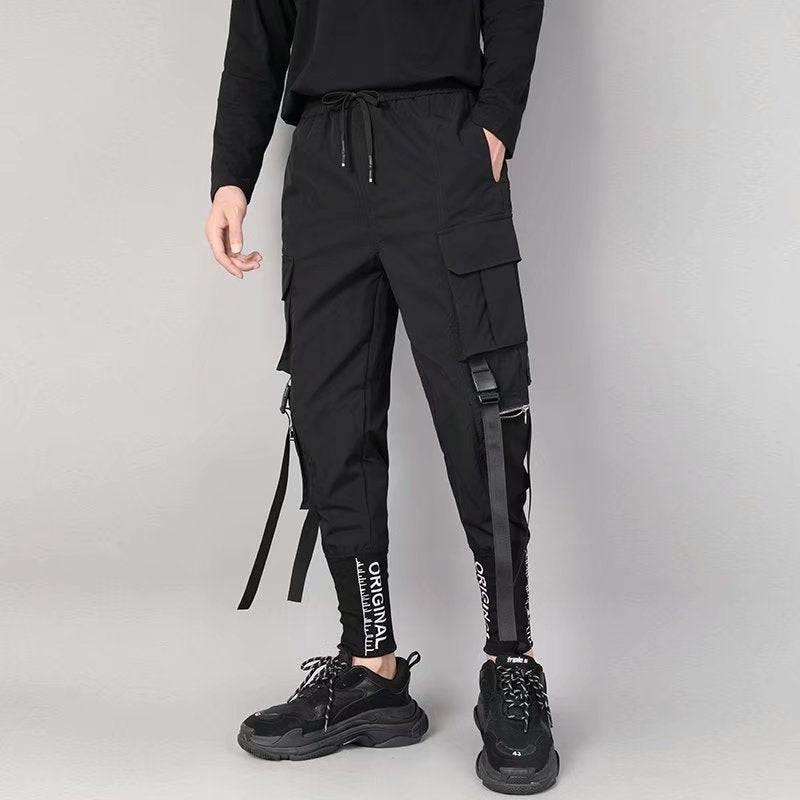 Pantalon de poche à trois dimensions pour hommes auto-culture et broderie des pieds