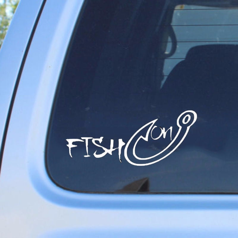 Stickers Voiture de Sport Extérieur Stickers Voiture de Crochet de Pêche Allez Stickers Pêche de Pêche