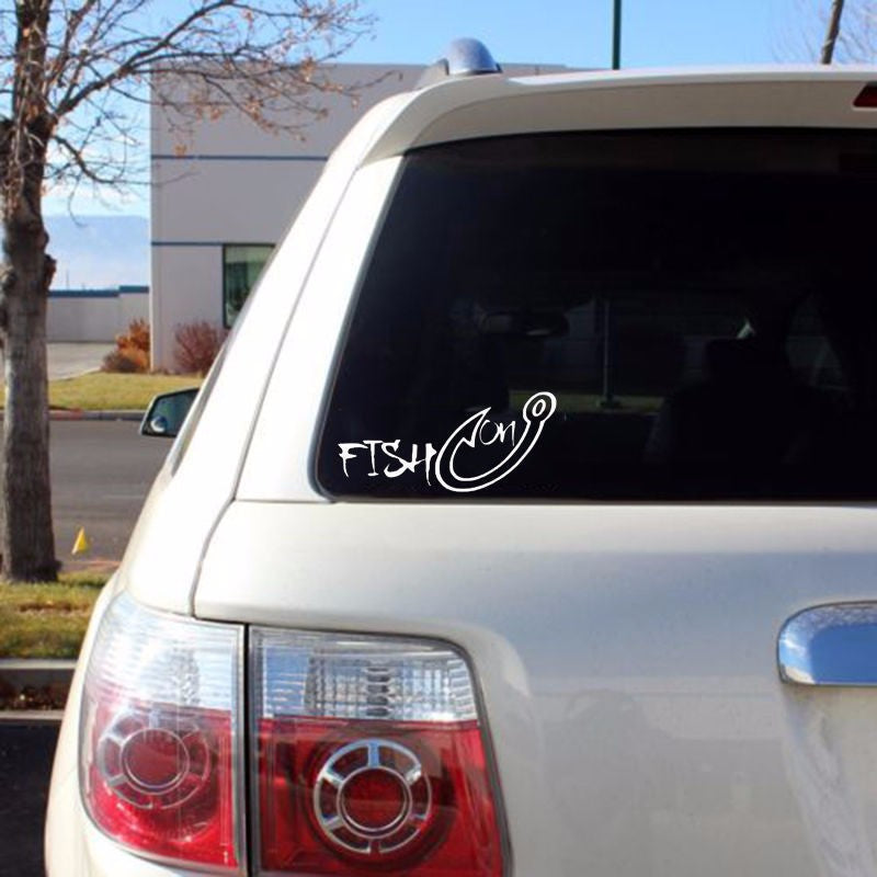Stickers Voiture de Sport Extérieur Stickers Voiture de Crochet de Pêche Allez Stickers Pêche de Pêche