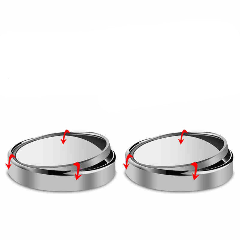 Rétroviseur miroir voiture petit rond miroir 360 degrés réglable aveugle Spot miroir miroir Auxi
