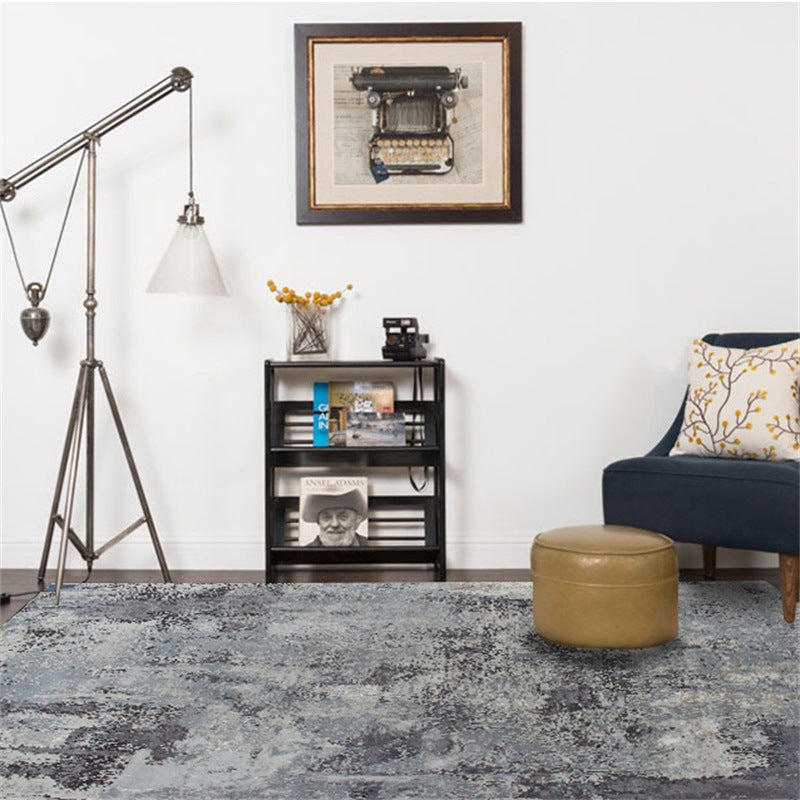 Au nom du style chinois Abstract Cement encre grise et laver court cristal Velvet Bedr