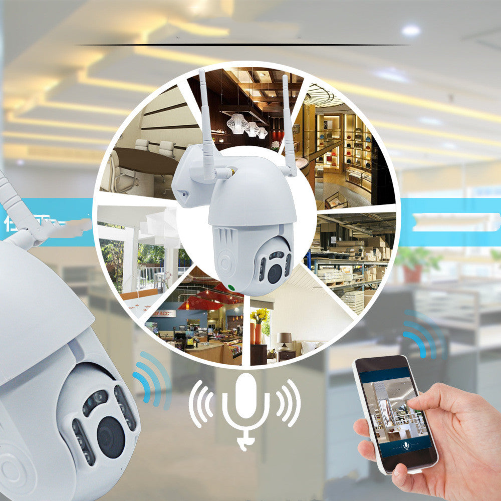 Caméra infrarouge dôme Wifi Smart double antenne bidirectionnelle