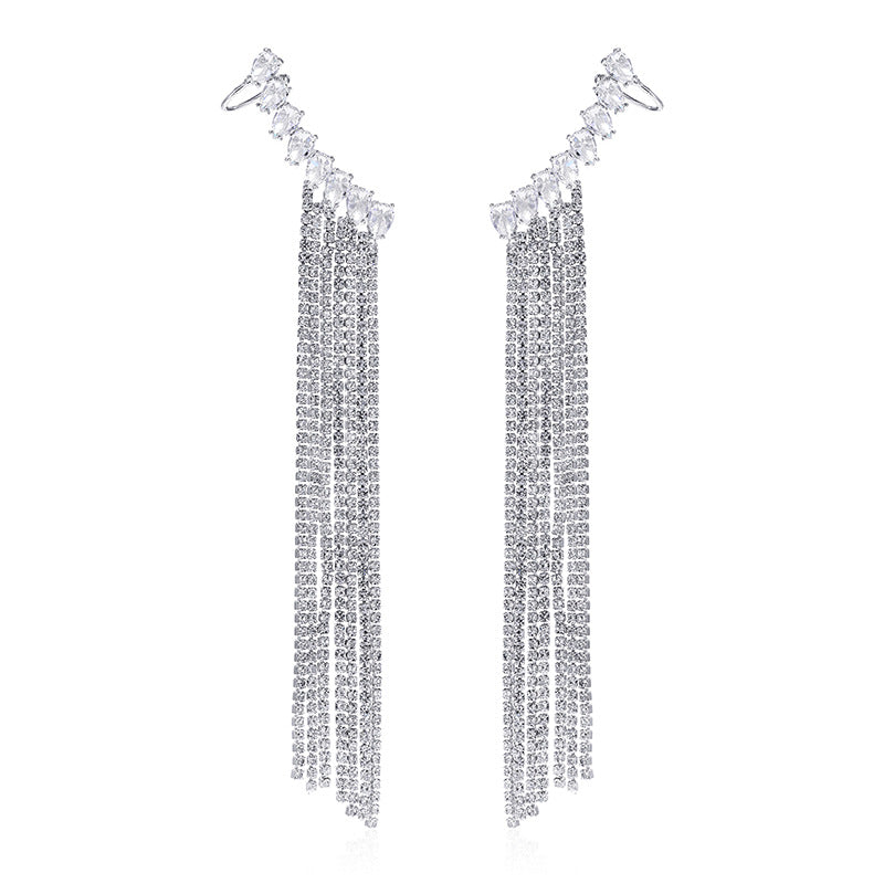 Boucles d'oreilles Zircon Boucles d'oreilles exagérées