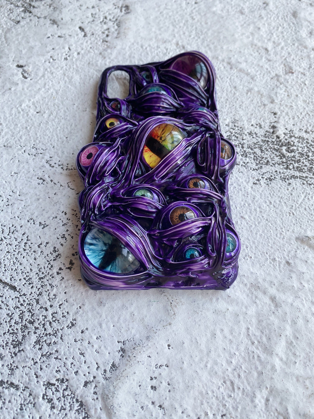 Couleur créative Contraste crème Glue téléphone Case