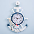 Style méditerranéen bleu et blanc bateau Rudder Helmsman Anchor Creative Personality Wall C