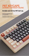 Wireless Dual-Mode Bluetooth Russian Keyboard Display