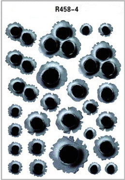 Sticker de voiture de trou de balle de simulation
