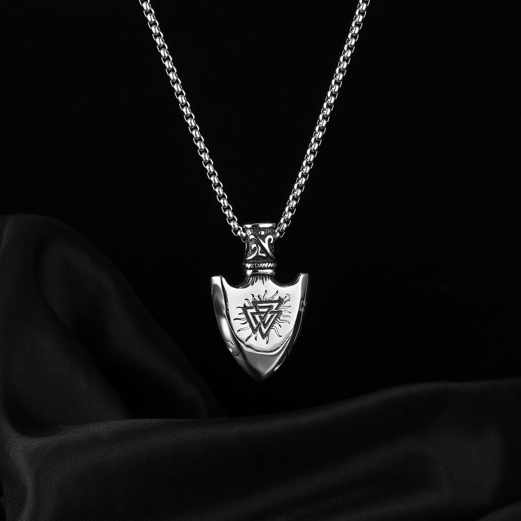Pendentif européen et américain en acier inoxydable rétro pour hommes