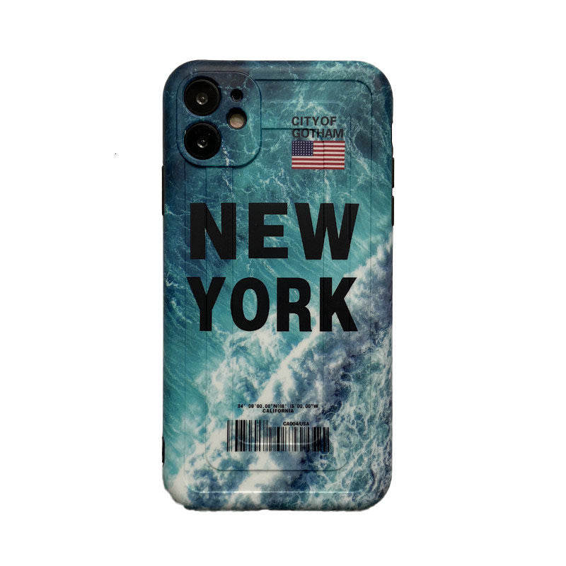 Luxe York Los Angeles Reizen Label Stad Landschap Cas
