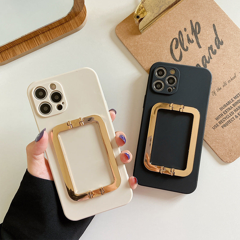 Compatible avec le boîtier de téléphone mobile Fine Hole Square Buckle Liquid