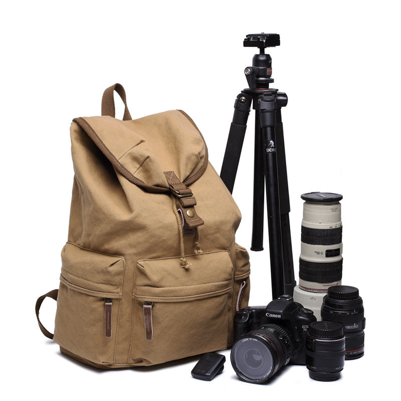 Sac photo en toile d'épaule avec une grande capacité