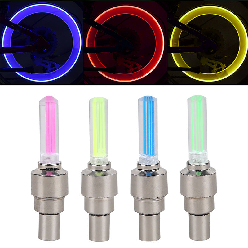 Bicycle Wheels Mountain Bike Pair Color Valve Lampes Glow Stick Valve Core Lampes Bicycle Ri