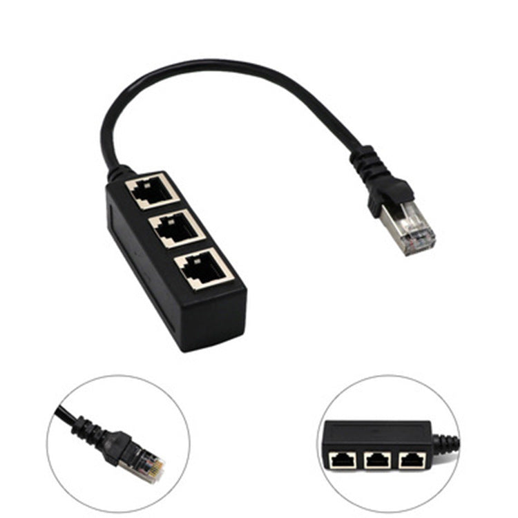 Câble Ethernet Splitter Rj45 Câble d'extension d'un seul point
