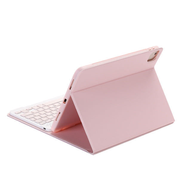 Couleur plat Bluetooth porte-clés en cuir Case stylo Fente