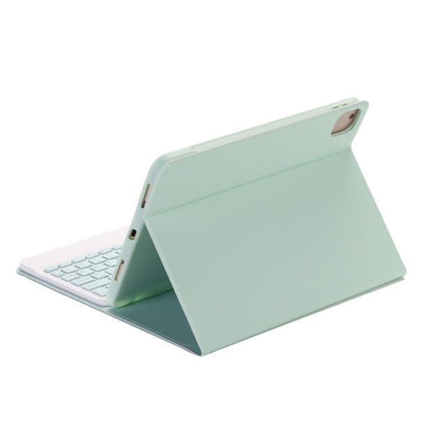 Couleur plat Bluetooth porte-clés en cuir Case stylo Fente