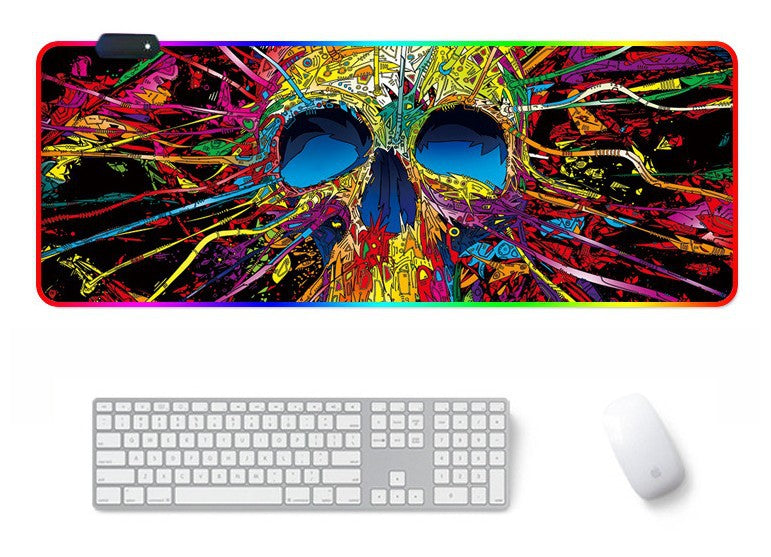 Couleur Motif Crâne Jeu Symphonie Table Mat Manger Poulet E-sports Jeu Clavier Symphonie