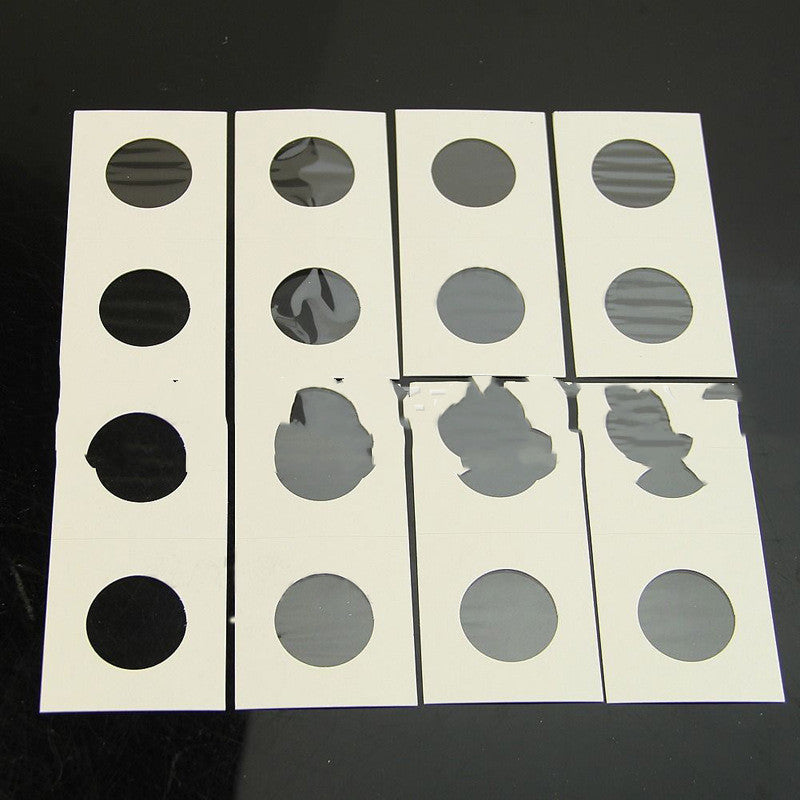 Ensemble de protecteurs de pièces de 50 pièces de clips en papier de protecteur d'argent Sre