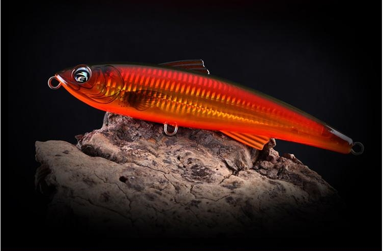 Bâton plat Deep Sea Eau flottante longue distance Big Pencil Wave Escalade Route Sub Bait Tro