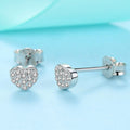 Boucles d'oreilles en argent sterling S925 Zircon en argent sterling