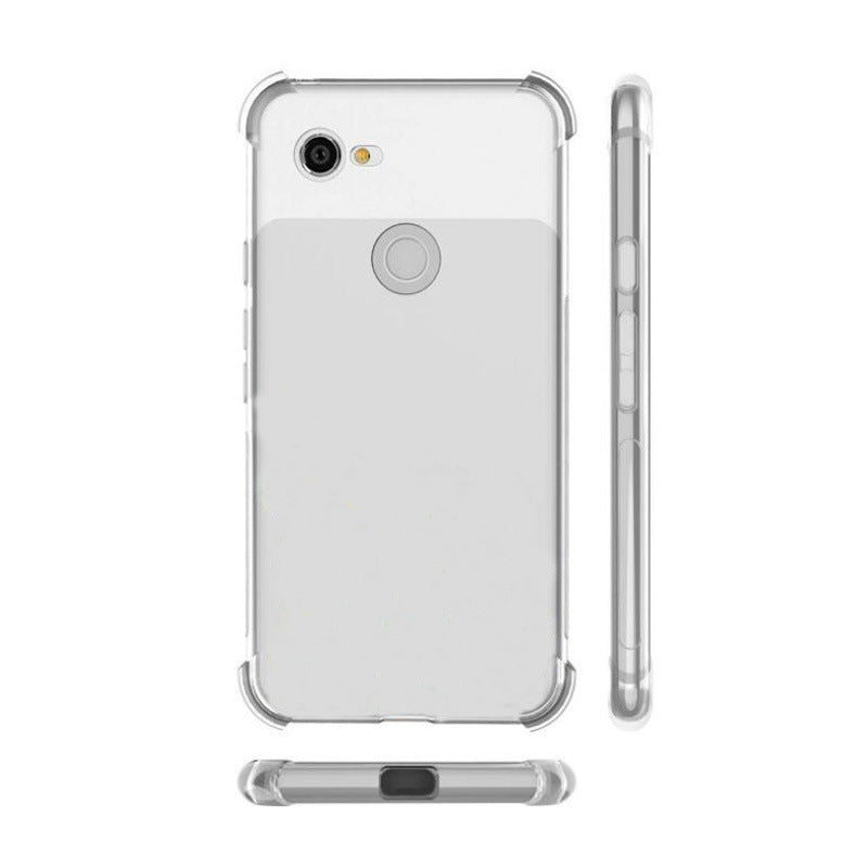 Google Pixel 4A Fourcorner Étui en silicone souple résistant aux gouttes pour Pixel4 4XL