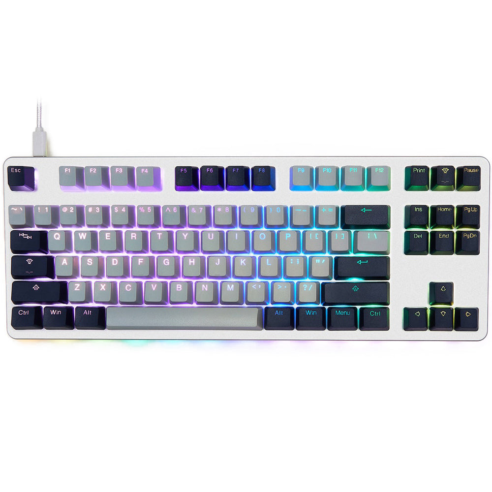 Clavier mécanique translucide moulé à deux couleurs personnalisé Diy Chara