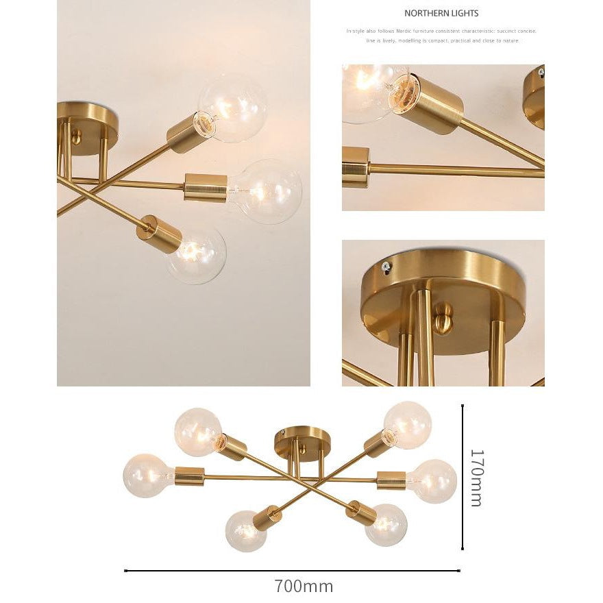 Lumière de plafond en verre personnalisée