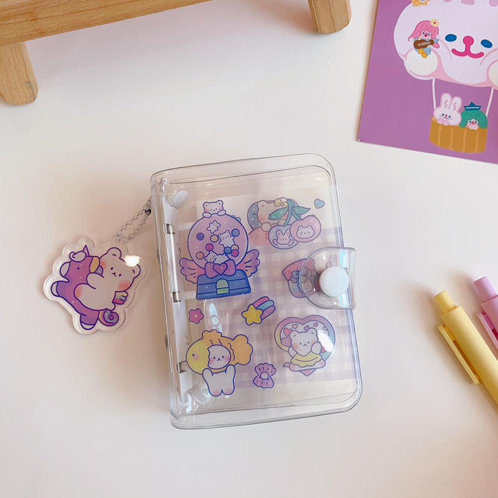 Ledger main mignon fille coeur japonais feuille molle