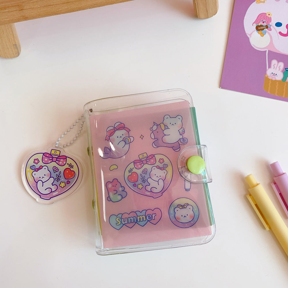 Ledger main mignon fille coeur japonais feuille molle